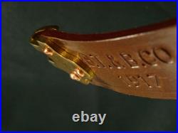 WWI replica B. T. &B. CO. 191 7 upgraded leather sling M1907 hvy, duty GI hooks