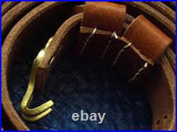 WWI replica B. T. &B. CO. 191 7 upgraded leather sling M1907 hvy, duty GI hooks