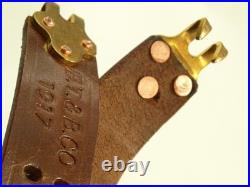 WWI replica B. T. &B. CO. 191 7 upgraded leather sling M1907 hvy, duty GI hooks