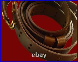 WWI replica B. T. &B. CO. 191 7 upgraded leather sling M1907 hvy, duty GI hooks