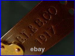 WWI replica B. T. &B. CO. 191 7 upgraded leather sling M1907 hvy, duty GI hooks