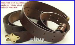 WWI replica B. T. &B. CO. 191 7 upgraded leather sling M1907 hvy, duty GI hooks