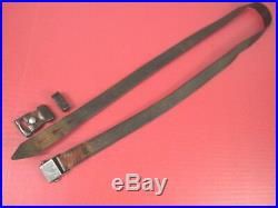 WWII Era German Leather Sling withKeeper for Mauser K98 or 98K Rifle Original #1