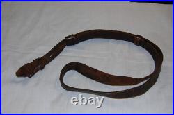 WWII German Army Leather Sling for the Mauser 98 or K98 Rifle Mrkd NICE