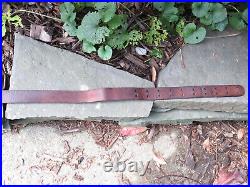 WWII M1 GARAND 1903 LEATHER SLING w BRASS FROGS NICE LOOKING #1