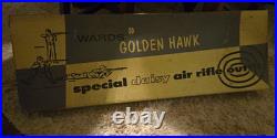 Wards Golden Hawk Lever Action Air Rifle. 177 BBLeather Sling 1957 #98