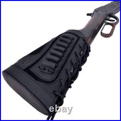 Wayne'S Dog Leather Gun Shell Holder Buttstock Matched Rifle Sling For. 30-06