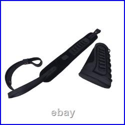 Wayne'S Dog Leather Gun Shell Holder Buttstock Matched Rifle Sling For. 30-06