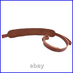 Wayne' S Dog Rifle Gun Sling Grain Leather Strap. 308.30-30.45-70 12GA. 17hmr