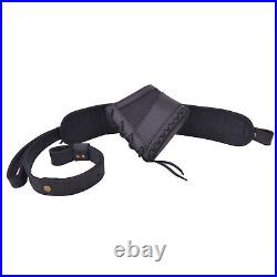 Wayne's Dog 1 Set Leather Rifle Stock Recoil Pad with Padded Gun Sling Strap