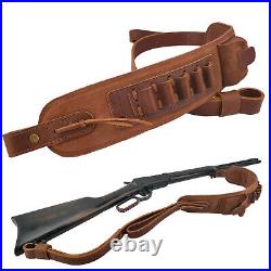 Wayne's Dog Heavy Duty Soft Leather Gun Sling Strap Fit for. 308.45-70.44MAG