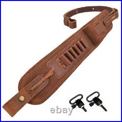 Wayne's Dog Leather Gun Sling Hunting Rifle Belt for. 35.38.357.30-30 USA Stock