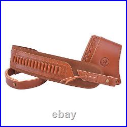 Wayne's Dog Leather Rifle Recoil Pad Stock with Matching Sling. 22LR. 17HMR