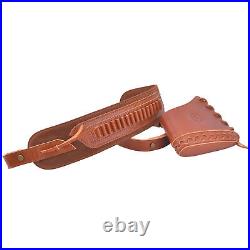 Wayne's Dog Leather Rifle Recoil Pad Stock with Matching Sling. 22LR. 17HMR