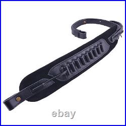Wayne's Dog Leather Rifle Sling Ammo Shell Holder Strap Fit for. 357.35.38.30-30