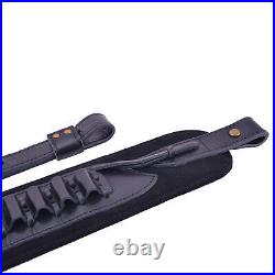 Wayne's Dog Leather Rifle Sling Ammo Shell Holder Strap Fit for. 357.35.38.30-30