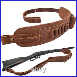 Wayne's Dog Rifle Cartridge Sling Leather Ammo Holder Strap. 357.35.38.30-30