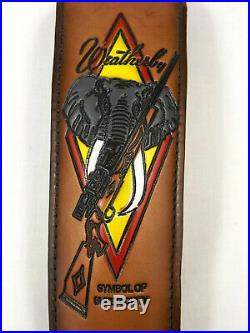 Weatherby Vintage Elephant Rifle Sling Torel 4770 Symbol of Superiority Leather