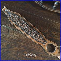 Western Americana SASS Cowboy Action RROW TOOLED SPORTING RIFLE SLING #3