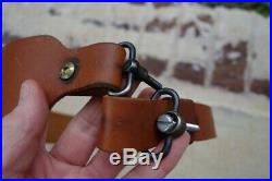 Winchester 70 Pre 64 Swivel Set With Leather Sling Also Post 70 Models OEM 71 94