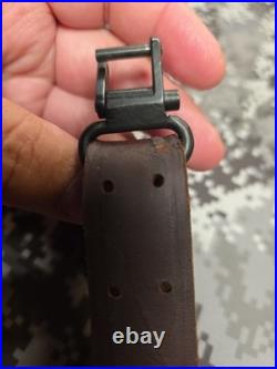 Winchester Pre-64 Super Grade 70 71 Swivel Fish Hook Swivel Leather Rifle Sling