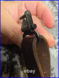 Winchester Pre-64 Super Grade 70 71 Swivel Fish Hook Swivel Leather Rifle Sling
