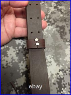 Winchester Pre-64 Super Grade 70 71 Swivel Fish Hook Swivel Leather Rifle Sling