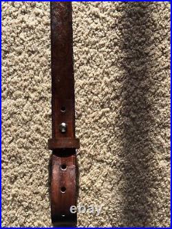 Winchester SlimCustom Leather Rifle Sling Hand Tooled And Made in the USA