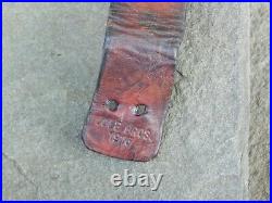 Wwi British Smle Leather Rifle Sling Cole Bros. 1916 Very Nice