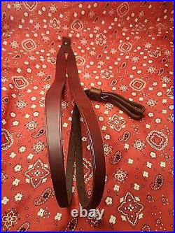 Wyoming Split Sling Leather Rifle Sling Shotgun Muzzleloader Rifle Sling