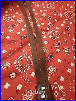 Wyoming Split Sling Leather Rifle Sling Shotgun Muzzleloader Rifle Sling