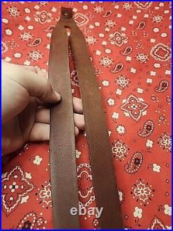 Wyoming Split Sling Leather Rifle Sling Shotgun Muzzleloader Rifle Sling