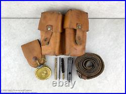 Yugoslavian SKS Sling, Cleaning Kit, Brass Oil Bottle & Leather Pouch, #1-3
