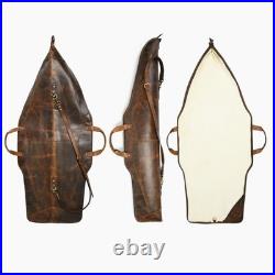 ZOLO LEATHERS Buff Leather Rifle Sling Cases Rifles Slip Bag Shotgun Case